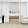 Double Sliding Door & Track - Shaker 4P Door - White Primed