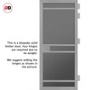 Urban Ultimate® Room Divider Sheffield 5 Pane Door Pair DD6312T - Tinted Glass with Matching Sides - Colour & Size Options