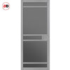 Urban Ultimate® Room Divider Sheffield 5 Pane Door Pair DD6312T - Tinted Glass with Matching Sides - Colour & Size Options