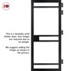 Urban Ultimate® Room Divider Sheffield 5 Pane Door Pair DD6312F - Frosted Glass with Matching Side - Colour & Size Options