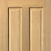 J B Kind Oak Classic Sherwood 4 Panel Fire Door - 1/2 Hour Fire Rated - Prefinished