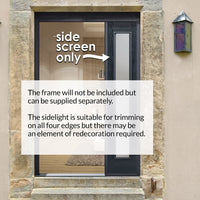 GRP Grey Composite Sidelight - Frosted Glass