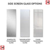Catalina 1 Urban Style Composite Front Door Set with Double Side Screen - Prairie Glass - Shown in Black