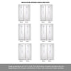 Room Divider - Sierra Blanco - Frosted Glass White Painted Door with Single Side