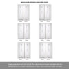 ThruEasi Room Divider - Sierra Blanco - Frosted Glass White Painted Door with Single Side