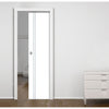 Sierra Blanco Flush Single Evokit Pocket Door - White Painted