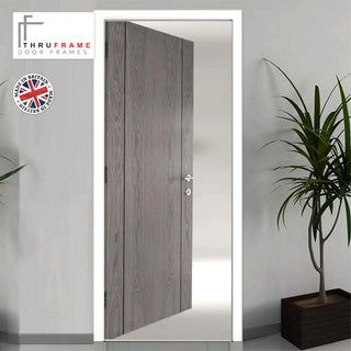 Image: Thruframe Interior White Primed MDF Door Lining Frame - Suits Standard Size Single Doors
