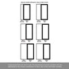 Room Divider - Handmade Eco-Urban® Baltimore Door DD6301C - Clear Glass - Premium Primed - Colour & Size Options