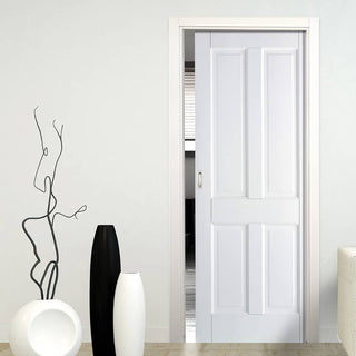 Image: Canterbury 4P DSN Evokit Pocket Fire Door - 30 Minute Fire Rated - Primed