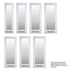 Pattern 10 Full Pane White Primed Door Pair - Clear Glass