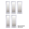 Door and Frame Kit - Patt 10 White Primed Door - Clear Glass