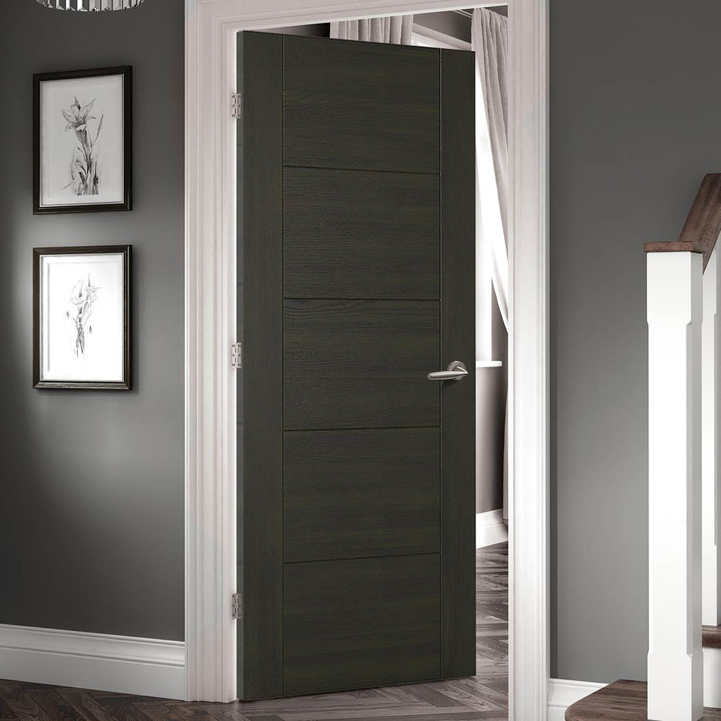 Vancouver Smoked Oak Flush Internal Internal Doors - 30 Minute Fire Rated - Prefinished