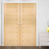 LPD Joinery Bespoke Fire Door Pair, Sofia Oak Flush Pair - 1/2 Hour Fire Rated - Prefinished