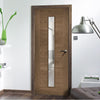 sofia walnut veneer door clear safety glass prefin