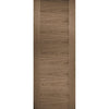 Top Mounted Black Sliding Track & Double Door - Sofia Walnut Veneer Doors - Prefinished