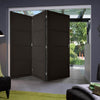 Three Folding Doors & Frame Kit - Soho 4 Panel 3+0 - Black Primed