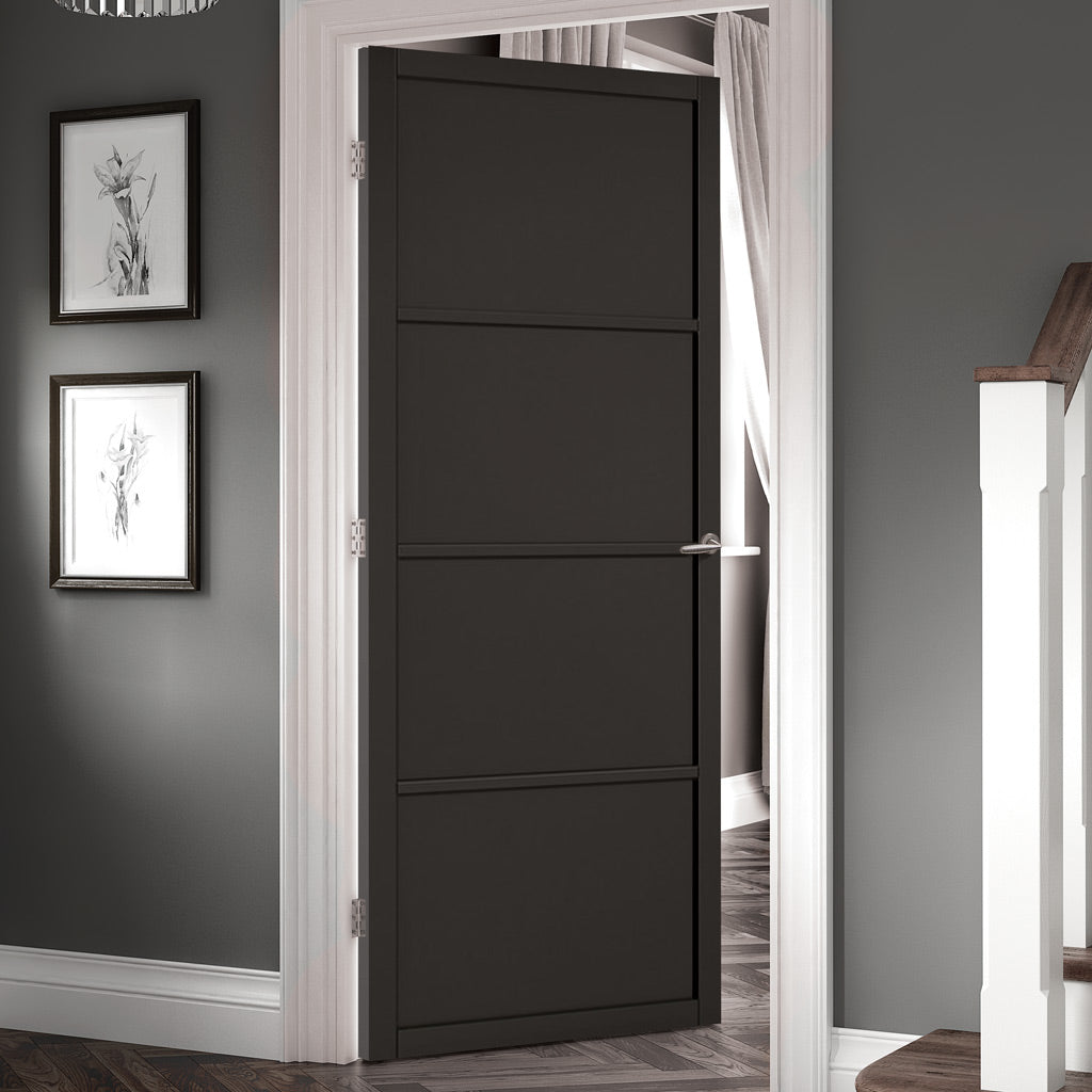 Black colour interior door from LPD Joinery