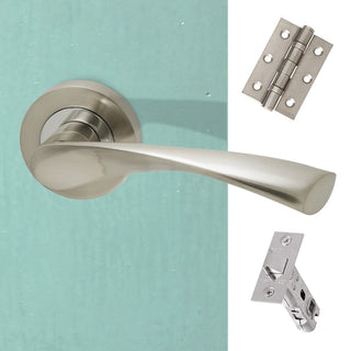 Image: Solar Handle Pack - Polished Chrome - Satin Nickel