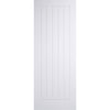 Mexicano Evokit Pocket Fire Door Detail - Vertical Lining - 30 Minute Fire Rated - White Primed