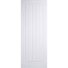 Mexicano Evokit Pocket Fire Door Detail - Vertical Lining - 30 Minute Fire Rated - White Primed
