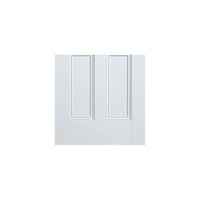 Nostalgia 4 Panel Door Pair - Raised Mouldings - White Primed