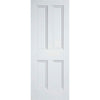 Nostalgia 4 Panel Door Pair - Raised Mouldings - White Primed
