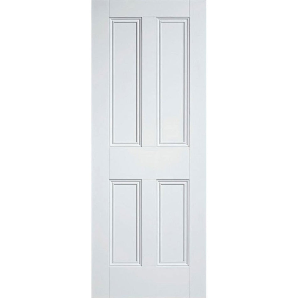 Nostalgia 4 Panel Door Pair - Raised Mouldings - White Primed