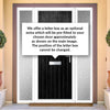 Cottage Style Solid Composite Front Door Set with Double Side Screen - Shown in Black