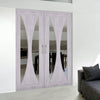 Sorrento Prefinished Light Grey Ash Internal Door Pair - Clear Glass