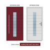 External ThruSafe Aluminium Front Door - 1185 CNC Grooves - 7 Colour Options