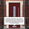 External ThruSafe Aluminium Front Door - 1170 CNC Grooves - 7 Colour Options