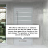 External ThruSafe Aluminium Front Door - 1641 Stainless Steel Solid - 7 Colour Options