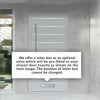 External ThruSafe Aluminium Front Door - 1641 Stainless Steel Solid - 7 Colour Options