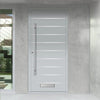 External ThruSafe Aluminium Front Door - 1641 Stainless Steel Solid - 7 Colour Options