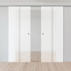 Double Glass Sliding Door - Spott 8mm Obscure Glass - Clear Printed Design - Planeo 60 Pro Kit