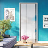 Spott 8mm Obscure Glass - Clear Printed Design - Single Evokit Glass Pocket Door