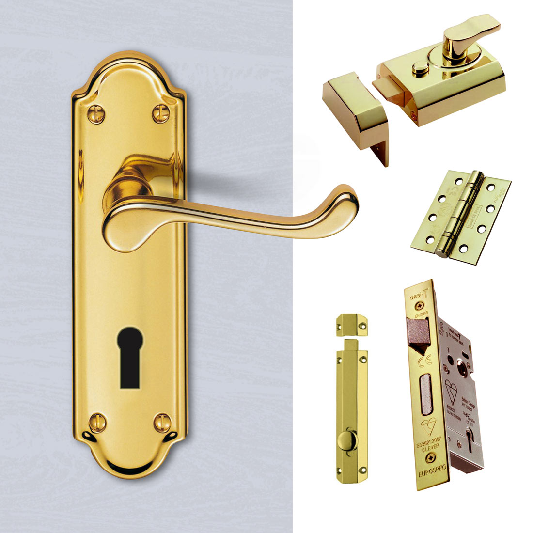 Stable Handle External DL17 Ashtead Suite Lever Stable Door Handle Pack - Brass Fini ...