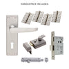 External M30 Victorian Suite Lever Stable Door Handle Pack - Chrome Finish