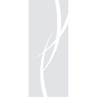 Stenton 8mm Clear Glass - Obscure Printed Design - Griffwerk R8 Style Sliding Glass Door Kit