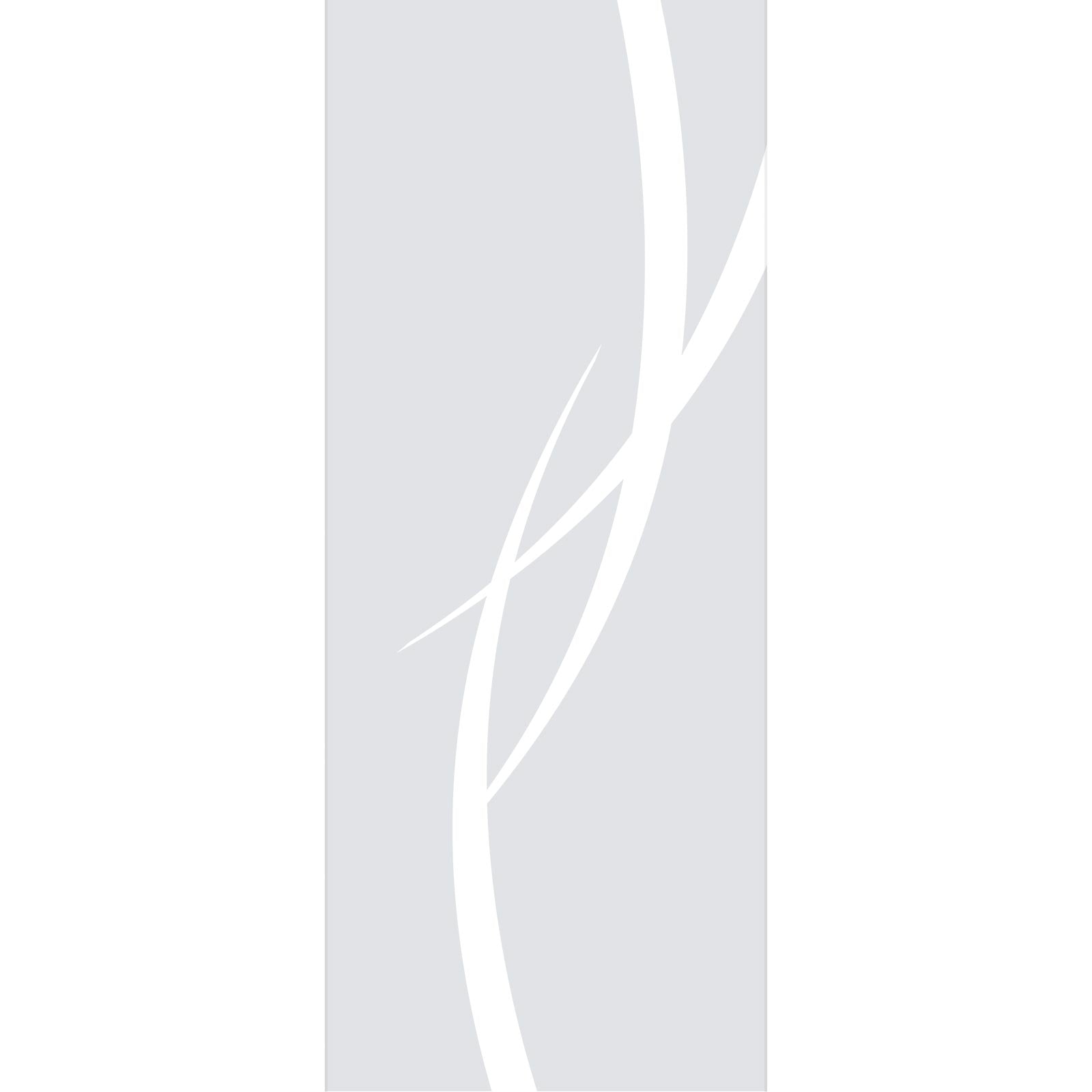 Stenton 8mm Clear Glass - Obscure Printed Design - Griffwerk R8 Style Sliding Glass Door Kit