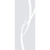 Stenton 8mm Clear Glass - Obscure Printed Design - Single Absolute Pocket Door