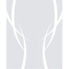 Double Glass Sliding Door - Stenton 8mm Clear Glass - Obscure Printed Design - Planeo 60 Pro Kit