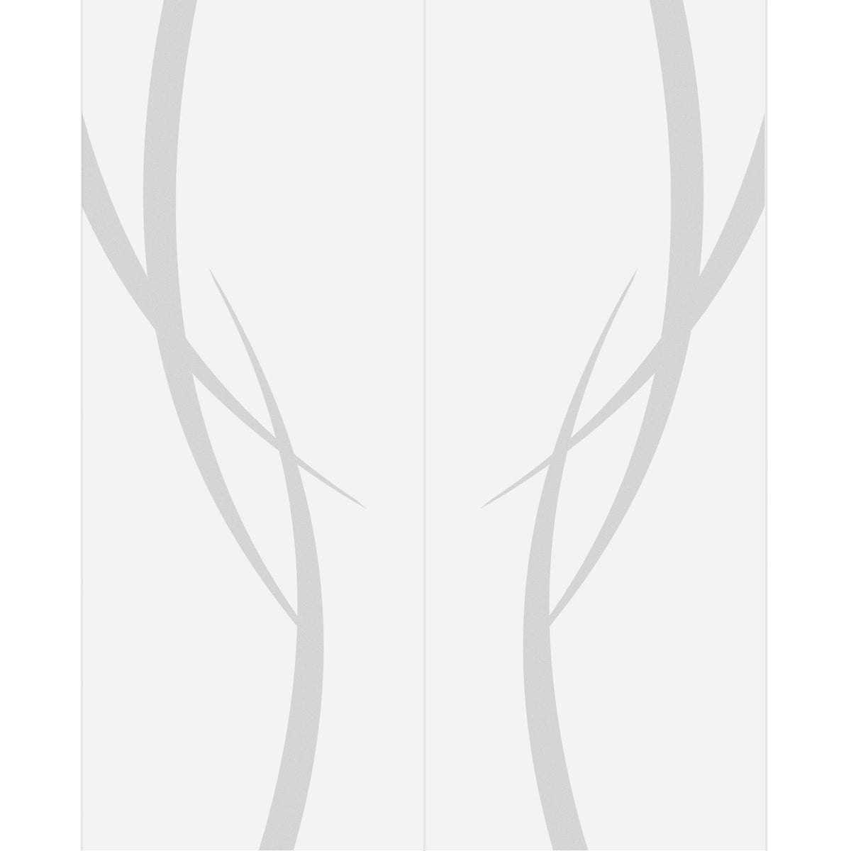 Double Glass Sliding Door - Stenton 8mm Obscure Glass - Obscure Printed Design - Planeo 60 Pro Kit