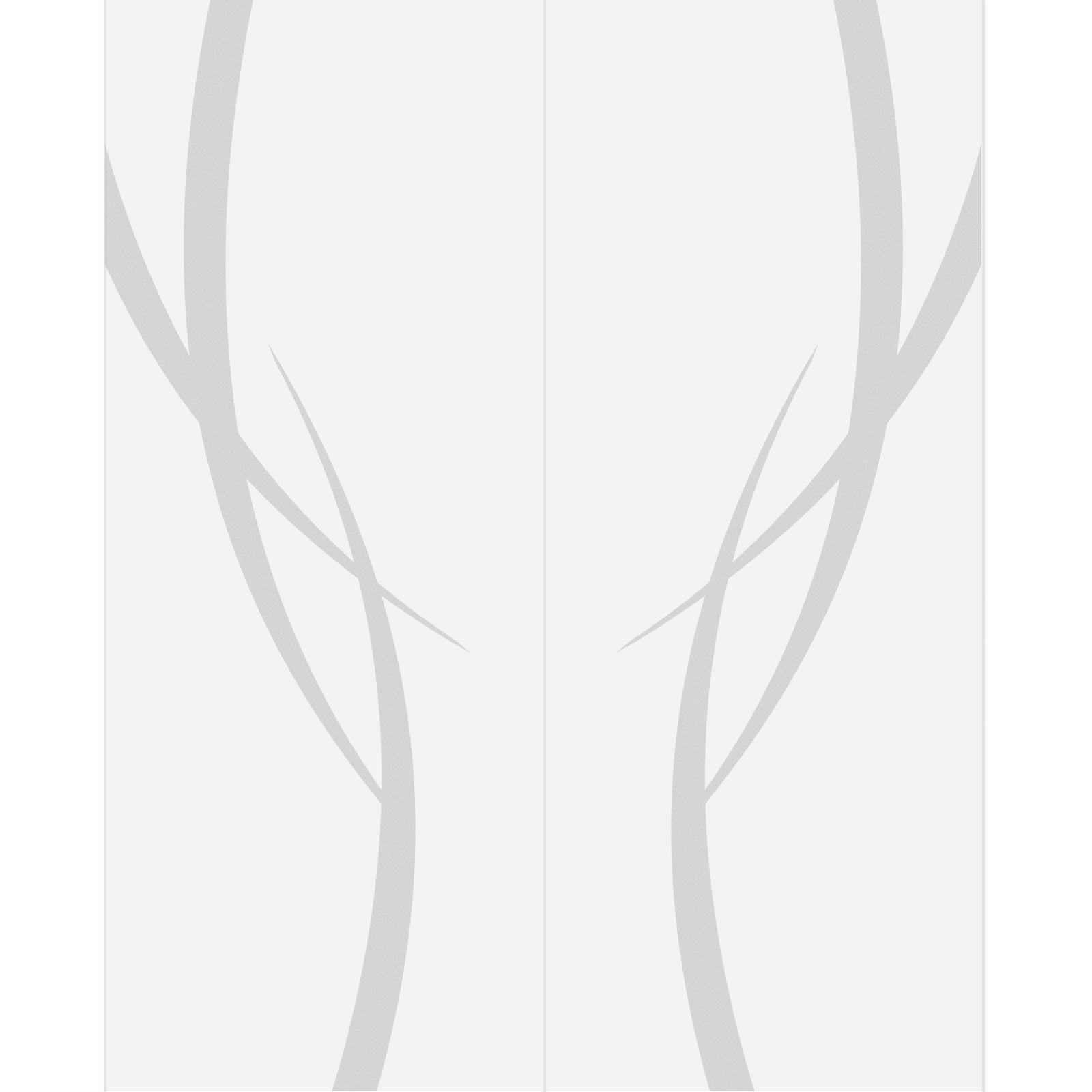 Double Glass Sliding Door - Stenton 8mm Obscure Glass - Obscure Printed Design - Planeo 60 Pro Kit