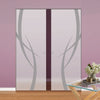 Stenton 8mm Obscure Glass - Obscure Printed Design - Double Absolute Pocket Door