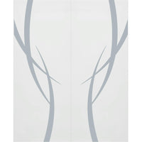 Double Glass Sliding Door - Stenton 8mm Obscure Glass - Clear Printed Design - Planeo 60 Pro Kit