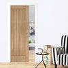 Suffolk Essential Oak Single Evokit Pocket Door - Unfinished