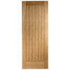 Sirius Tubular Stainless Steel Sliding Track & Suffolk Essential Oak Door - Unfinished