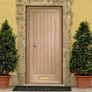 Image: External Suffolk Oak Door - Vertical Lining