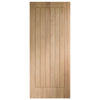 Suffolk Statement Solid Oak Absolute Evokit Pocket Double Pocket Door - Unfinished